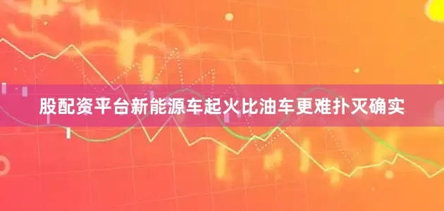 股配资平台新能源车起火比油车更难扑灭确实